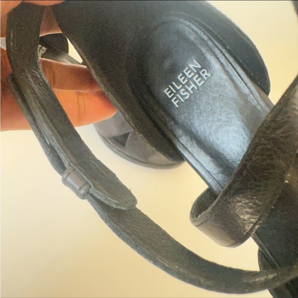 Eileen Fisher Women's Kerby Dress Sandal in Black - Picture 4 of 5